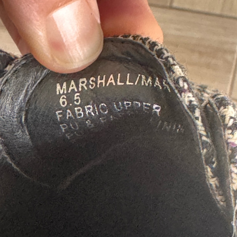 Madden Girl Marshall Black and White Houndstooth Platform Derby Shoes - Picture 7 of 7